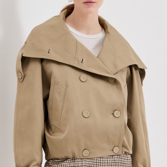 Acne Studios Trench Twill cotton twill jacket for women in beige size Germany 38 - Picture 1 of 12